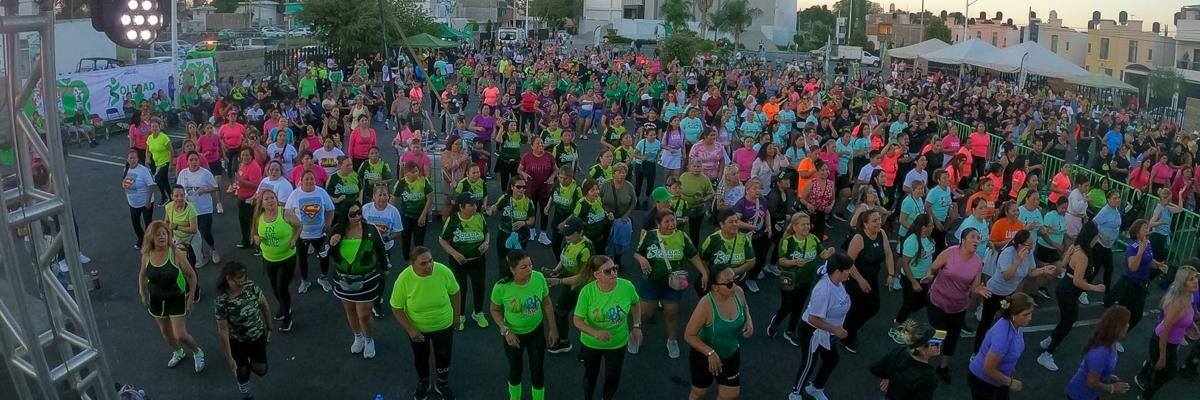 Cientos de familias en el Zumbanda 2.0, en Soledad