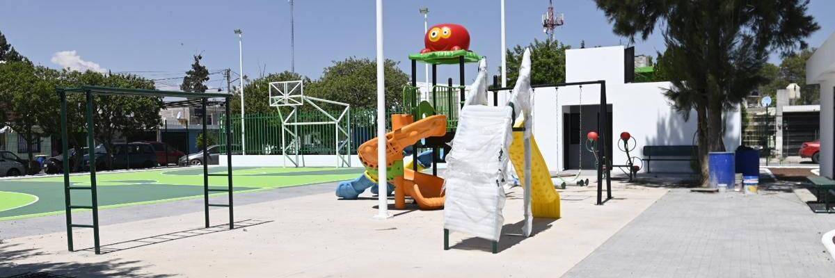 Consultorio, purificadora y parque, a La Virgen